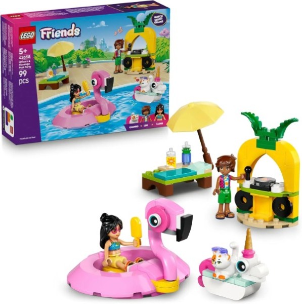 LEGO FRIENDS 42658 Unicorn & Flamingo Pool Party