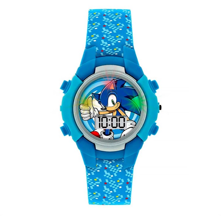 Sonic the Hedgehog Blue Flashing LCD Watch 3years +