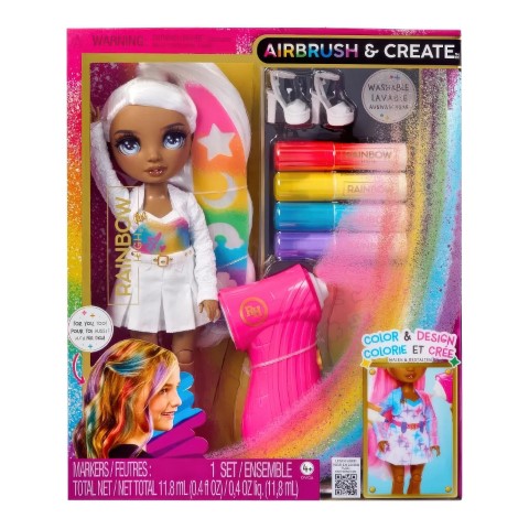 Rainbow High Air Brush & Create Fashion Dolls - Assorted Grey Eyes
