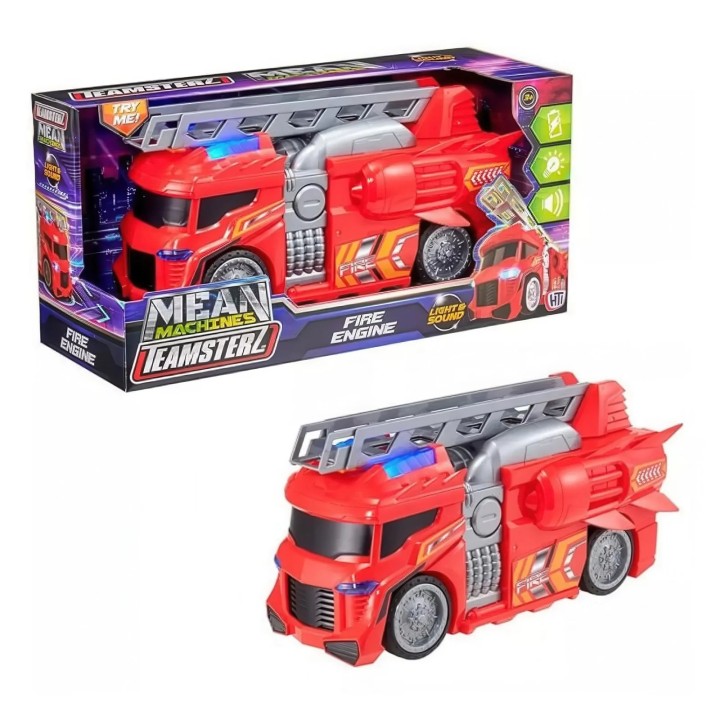 Teamsterz Mean Machines Light & Sounds Fire Engine 3years +
