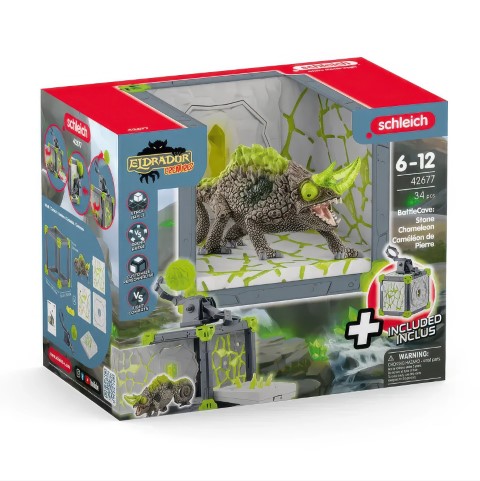 Schleich 42677 Battlecave Stone Chameleon Playset