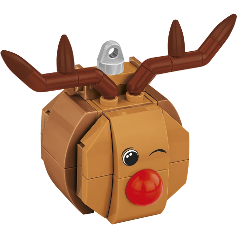 COBI Christmas Tree Decorations - Red-Nosed Reindeer