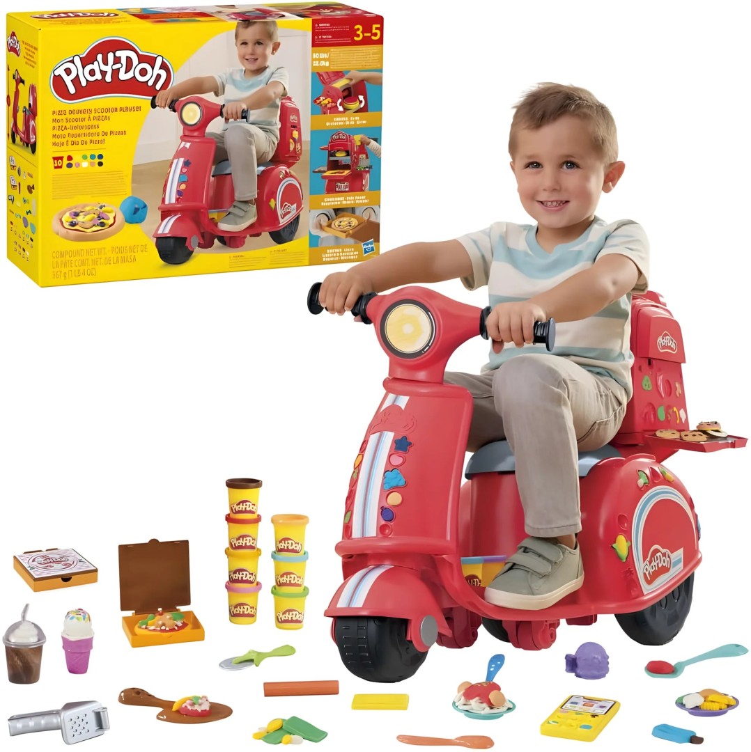 Play-Doh Pizza Delivery Scooter Playset 3years +