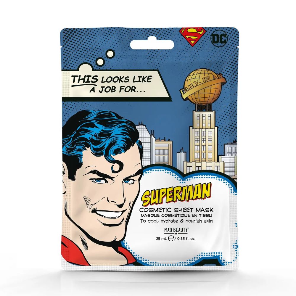 Mad Beauty Warner Bros Superman Cosmetic Sheet Mask