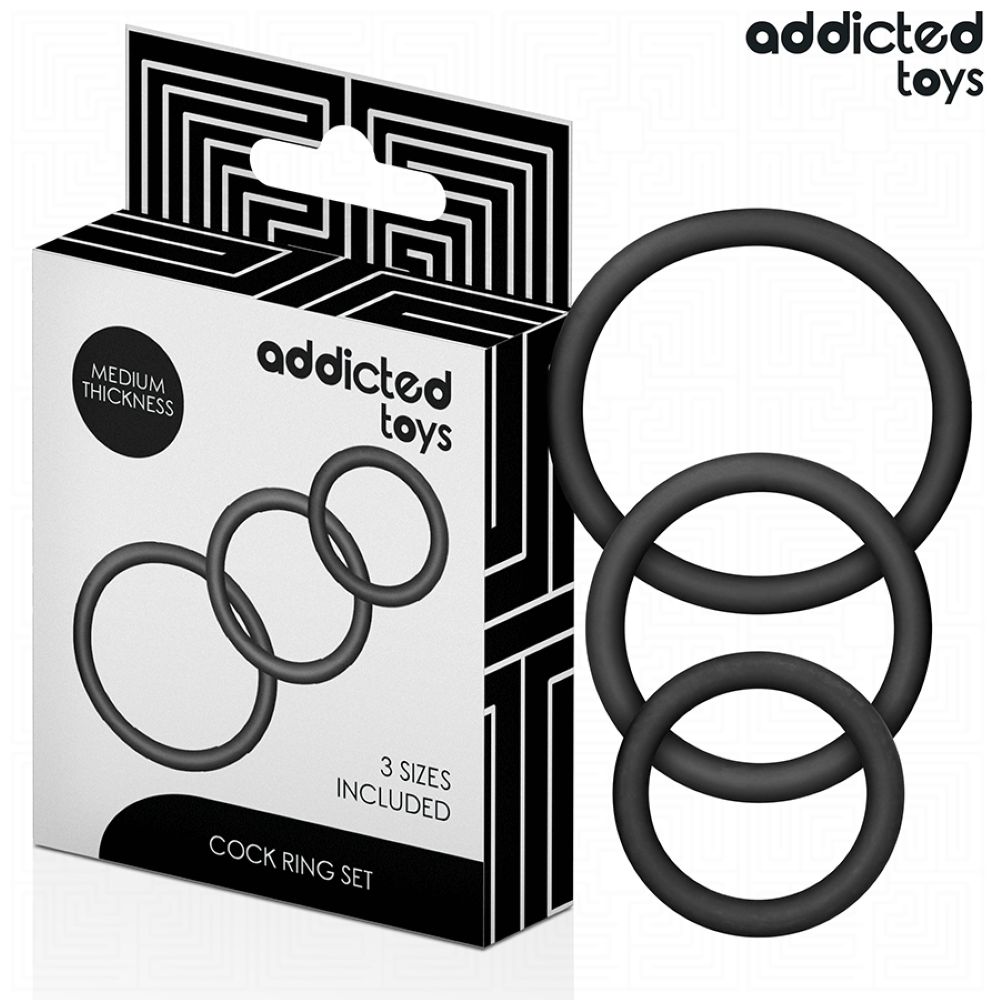ADDICTED TOYS - SET OF 3 SILICONE RINGS
