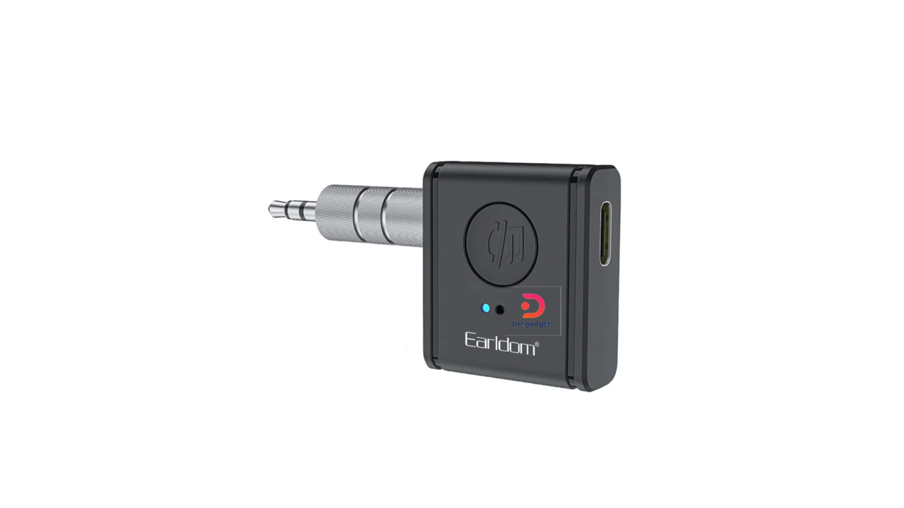 010A#Earldom®ET-BR21 Aux Wireless Receiver BT 5.3 Multipoint Music Player-Black