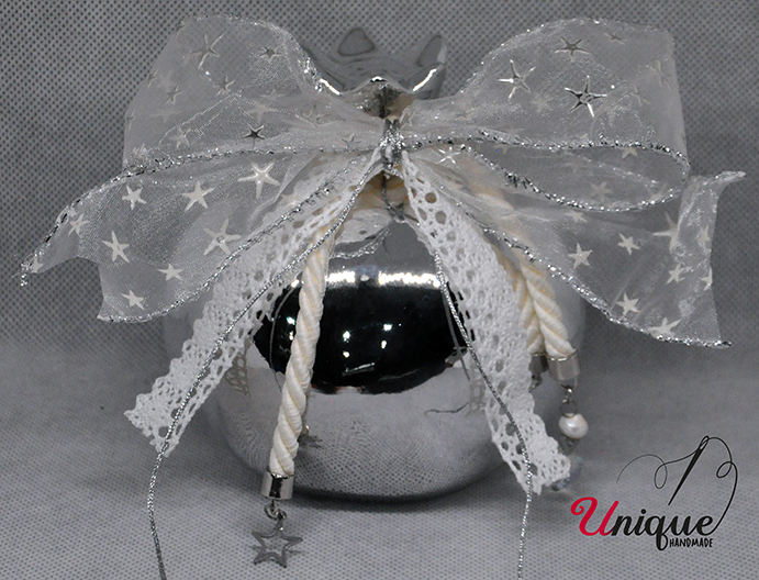 Christmas Lucky Charms Silver Ceramic Pomegranate