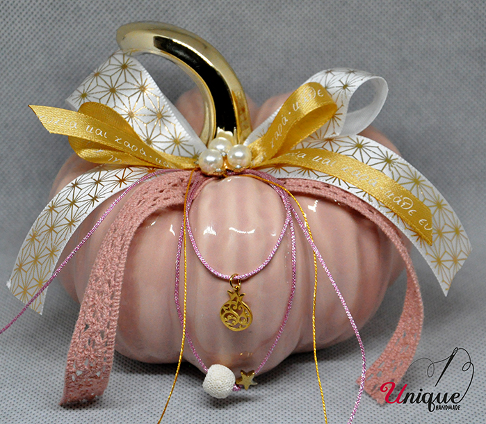 Christmas Lucky Charm Pink Pumpkin