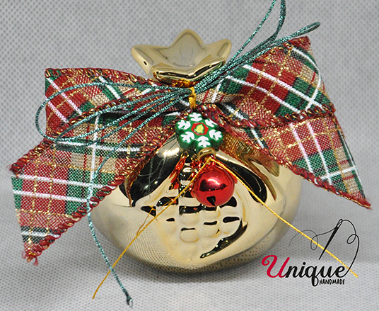 Christmas Lucky Charm Gold Ceramic Pomegranate