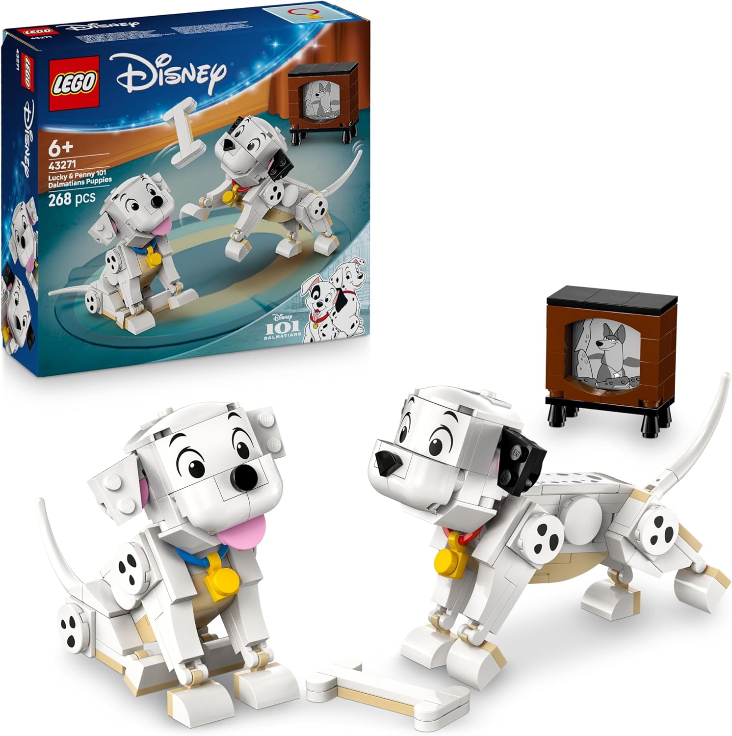 LEGO LUCKY AND PENNY 101 DALMATIANS PUPPIES 43271 268PCS 6+
