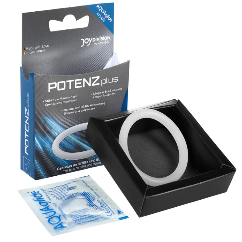POTENZ PLUS SILICONE WHITE RING M