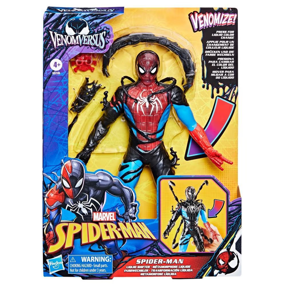 Marvel Spider-Man VenomVersus Spider-Man Liquid Shifter Action Figure with Accessories
