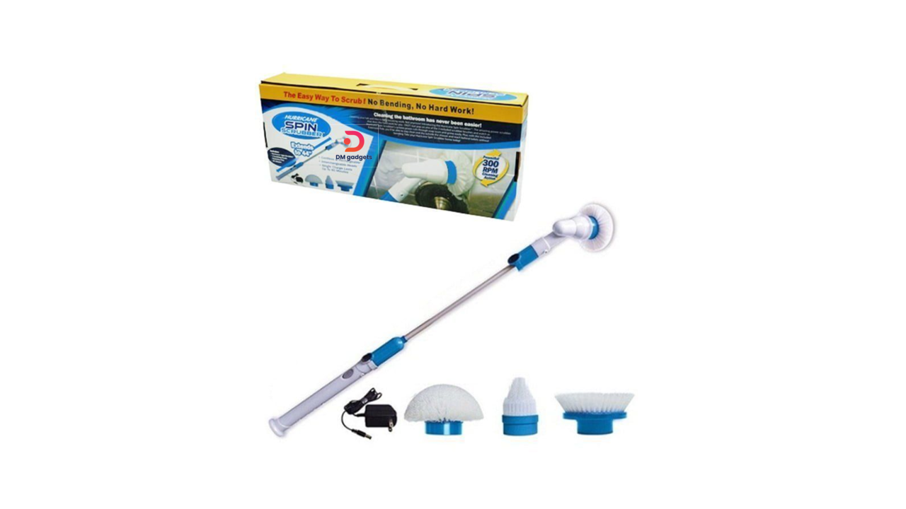 642A1#R1-3816® Rechargeable cleaning brush – Hurricane spin scrubber 300RPM 3 different Heads
