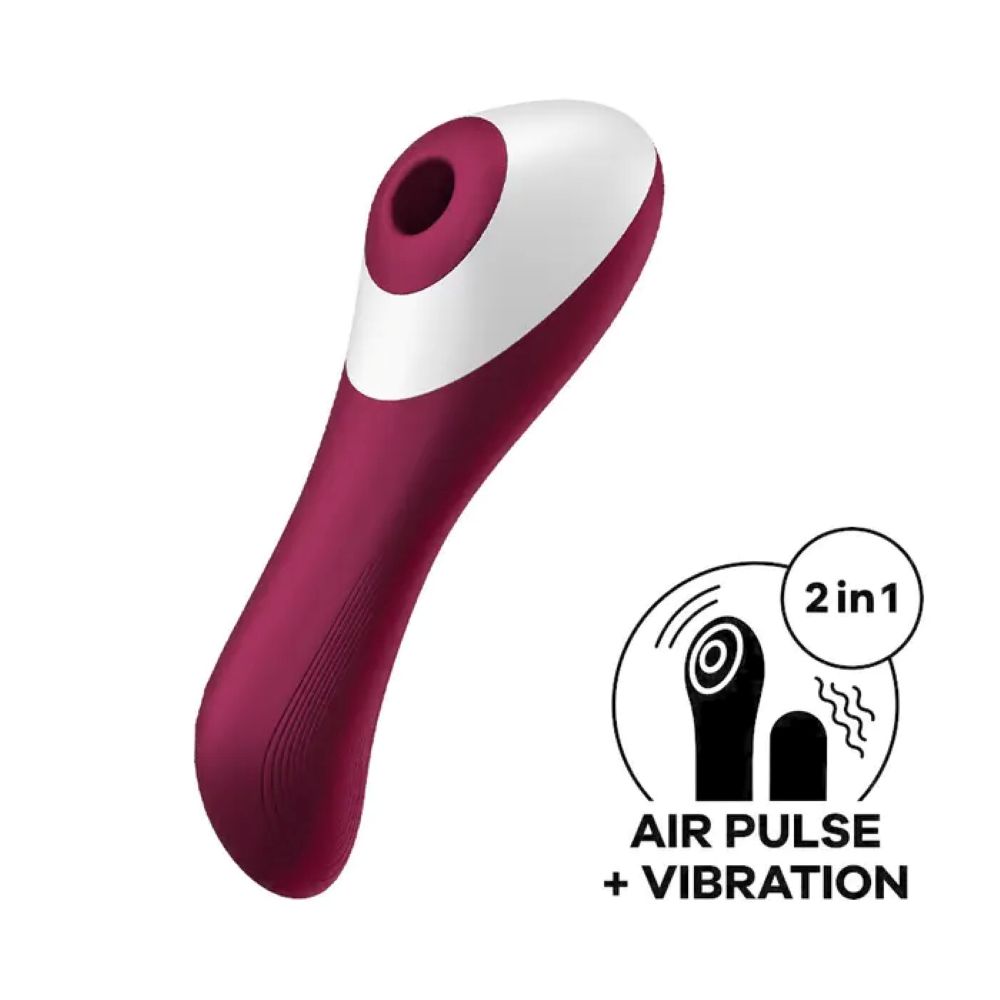 SATISFYER - DUAL CRUSH AIR PULSE DOUBLE ENDED VIBRATOR