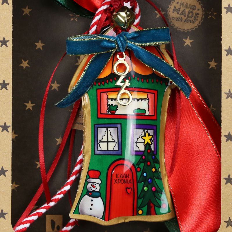 Γούρι Wish house-Πράσινο 30×19εκ. από μέταλλο