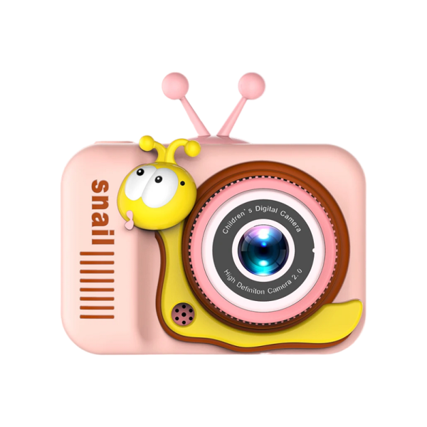 Children's digital camera Q2 – Snail – Pink