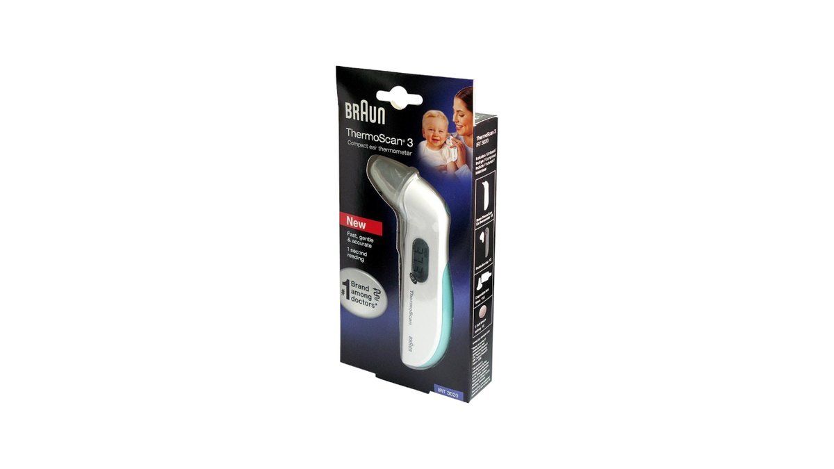 Braun Irt3030 Thermoscan 3 Infrared Ear Thermometer