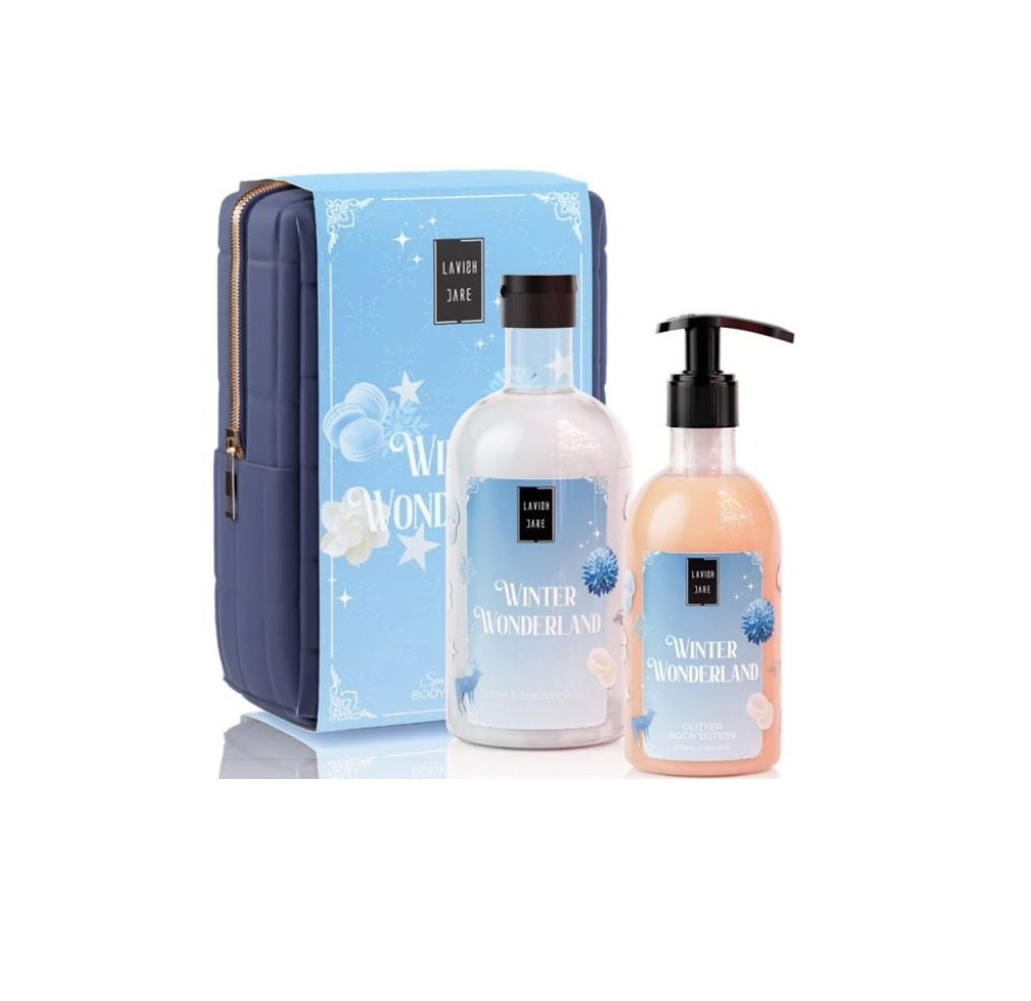 Lavish Care Promo 2025 Winter Wonderland Bath & Shower Gel, 500ml & Glitter Body Lotion, 300ml & Νεσεσέρ