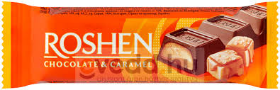 ROSHEN MILK CHOCOLATE WITH CARAMEL 30G