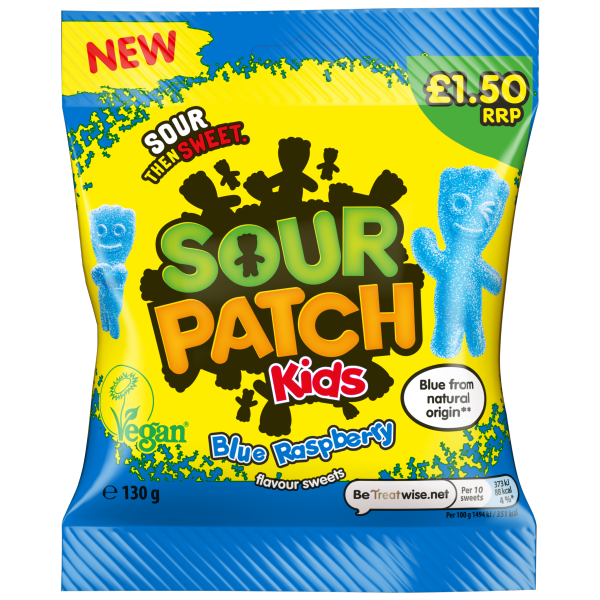Sour Pouch Kids Blue Raspberry 130g