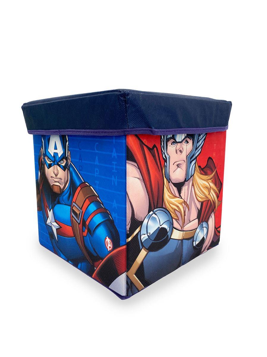 Disney Home Avengers Multifunctional Storage Pouf for sitting   30X30X30 cm.