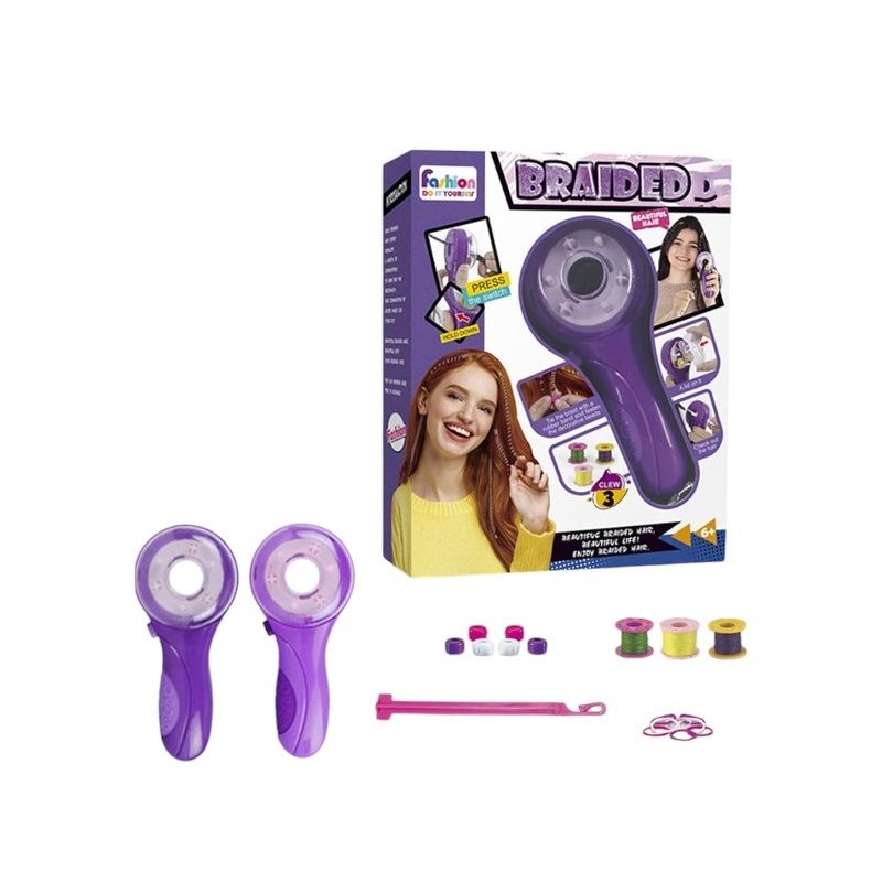 Patterned hair braiding set