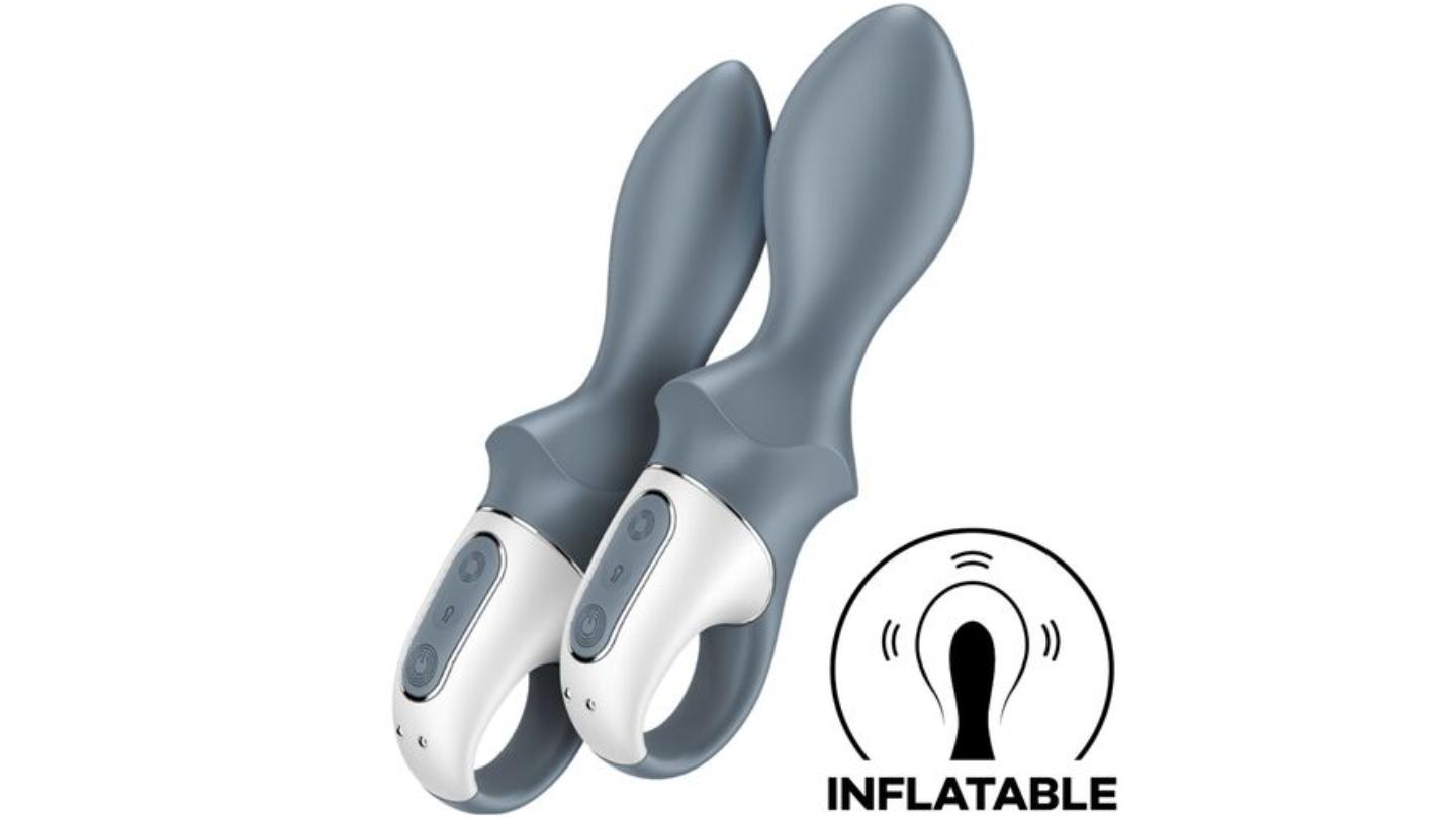 Air Pump Booty 1 Grey Φουσκωτος Πρωκτικος Δονητης απο SATISFYER