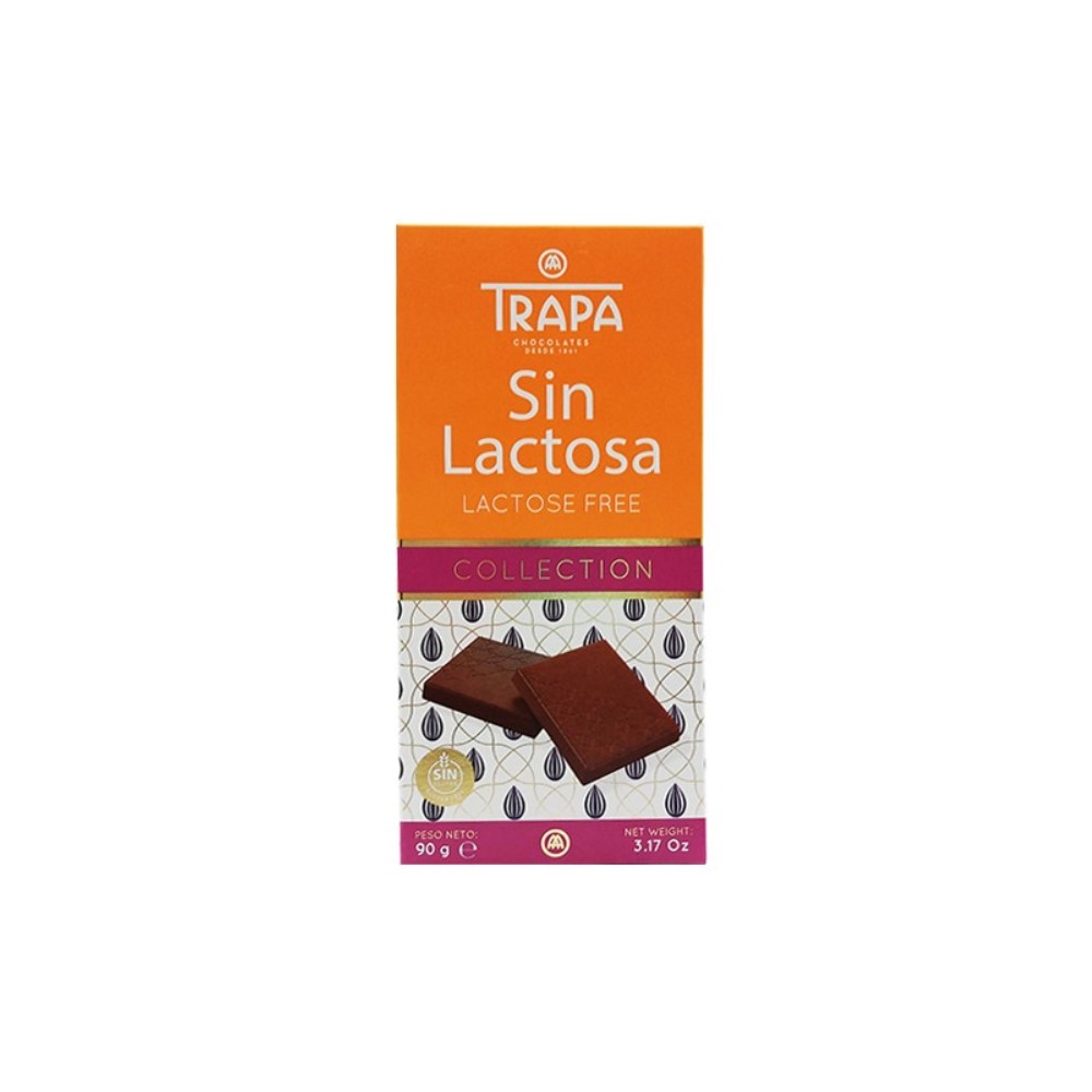 Milk Chocolate Lactose Free, 90 g, Trapa