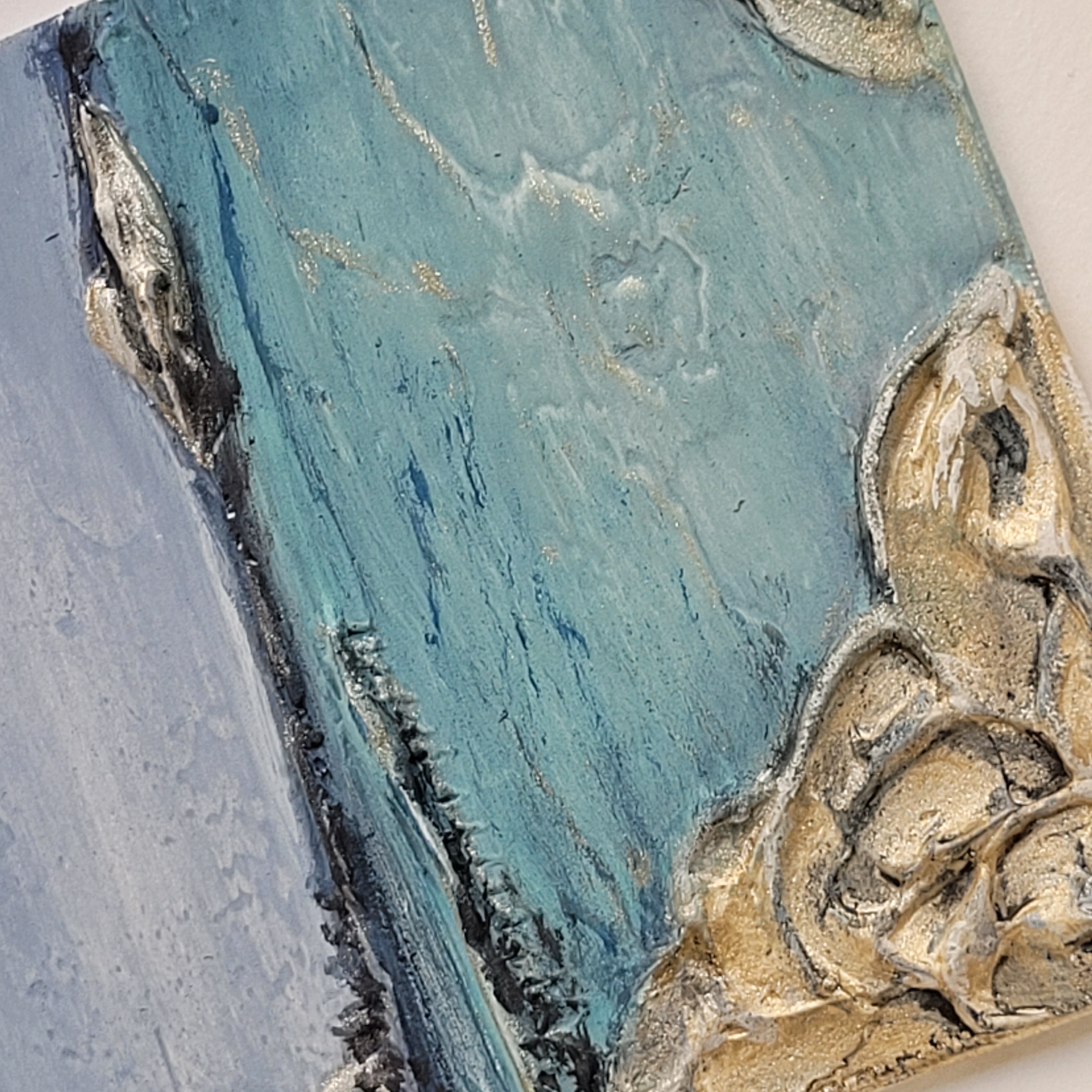 At the Promenade - 13x13cm (Framed 27x27cm)