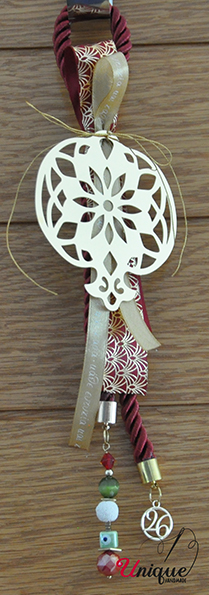 Christmas Lucky Charms Red Gold Stainless SteelPomegranate