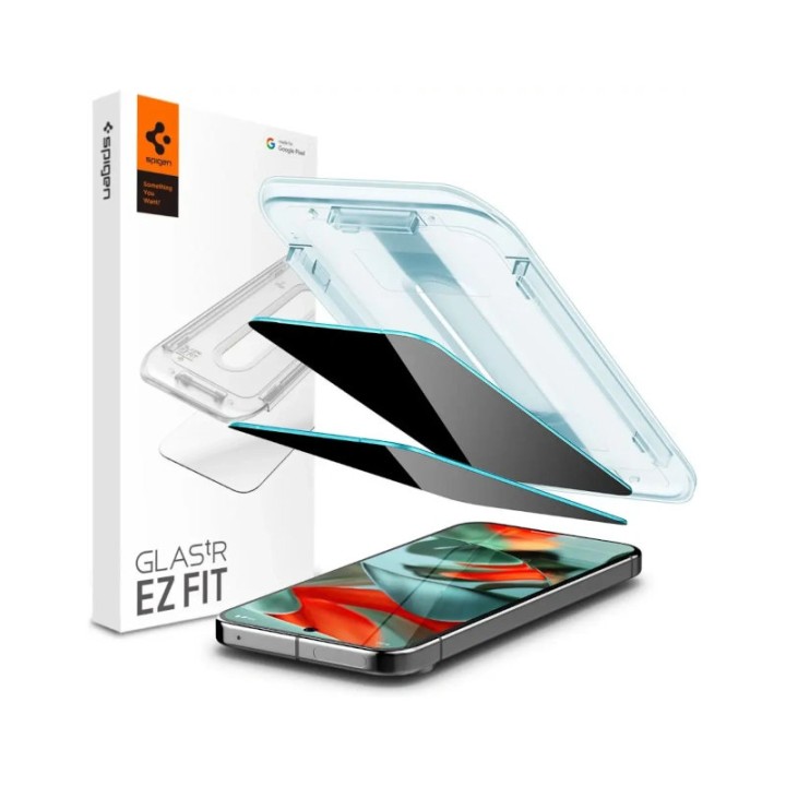 Spigen GLAS.tR ez Fit Google Pixel 9 / 9 Pro Privacy [2 PACK]