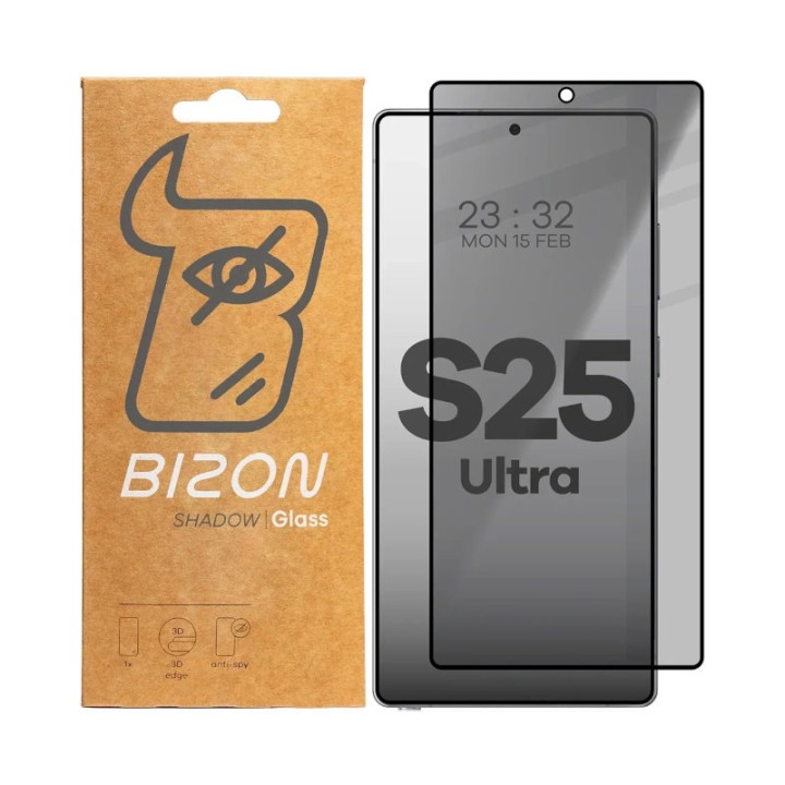 Bizon Glass Edge Shadow Samsung Galaxy S25 Ultra Privacy