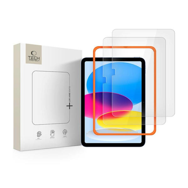 Tech-Protect Easy Set+ Tempered Glass for iPad 10.9” 2022 / iPad 11” 2025 (2pack)