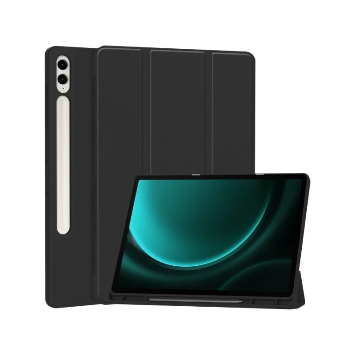 Bizon Case Tab Lizard Samsung Galaxy Tab S9 FE Plus Black