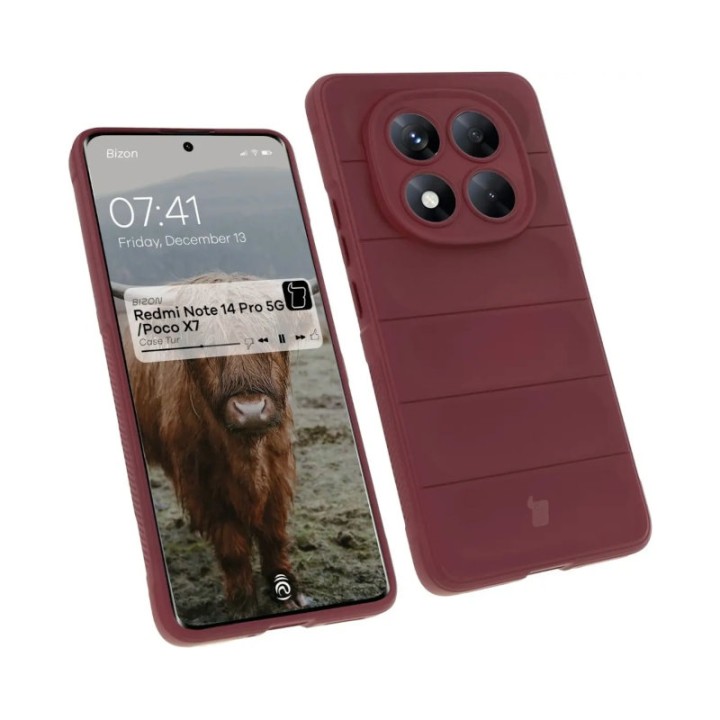 Bizon Case Tur Xiaomi Redmi Note 14 Pro 5G / Poco X7 dark purple