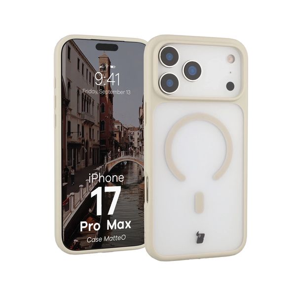 Bizon Case MatteO Apple iPhone 17 Pro Max Smoky Beige