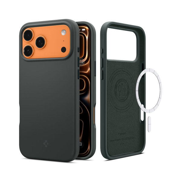 Spigen Silicone Fit MagSafe Case iPhone 17 Pro Max Green