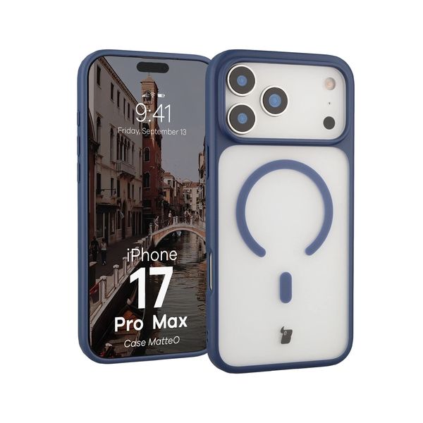 Bizon Case MatteO Apple iPhone 17 Pro Max Smoky Navy