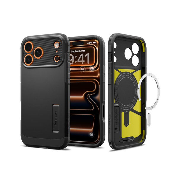 Spigen Tough Armor T MagSafe case iPhone 17 Pro Max Black