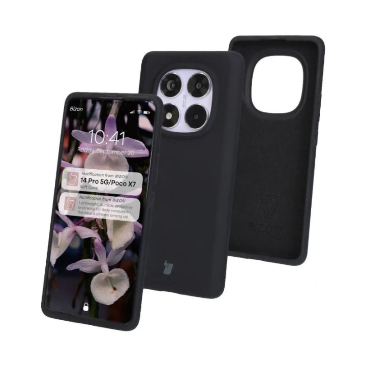Bizon Soft Case Xiaomi Redmi Note 14 Pro 5G / Poco X7 black