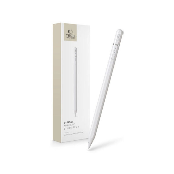 Tech-Protect Digital Magnetic Stylus Pen 3 iPad White