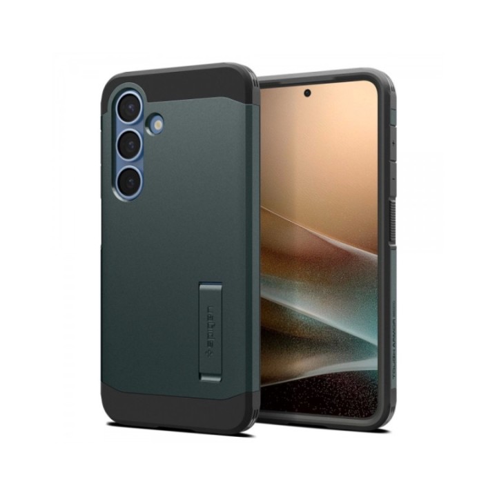 Spigen Tough Armor MagSafe Case for Samsung Galaxy S25+ Green