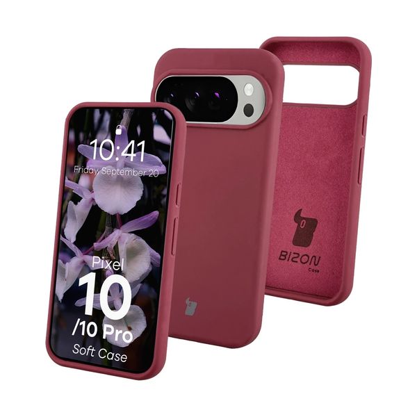 Bizon Soft Case Google Pixel 10 / 10 Pro Burgundy
