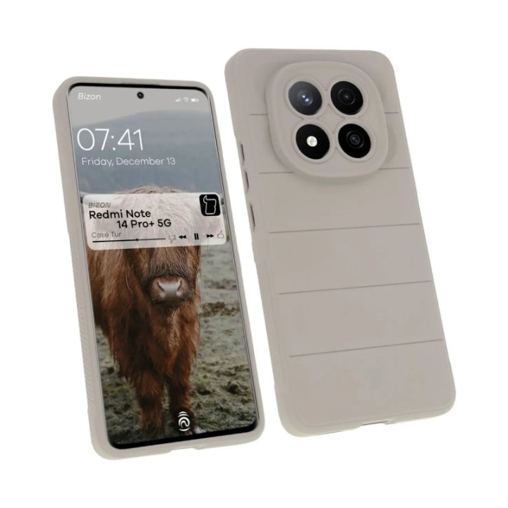 Bizon Case Tur Xiaomi Redmi Note 14 Pro+ 5G light grey
