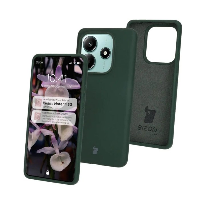 Bizon Soft Case Xiaomi Redmi Note 14 5G dark green
