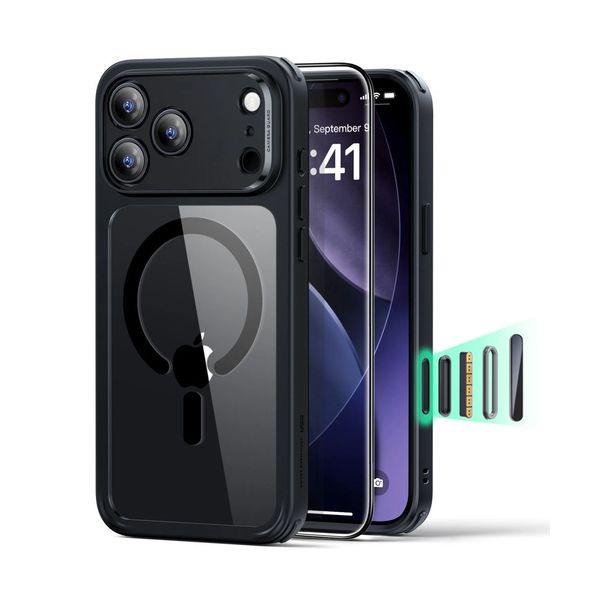 ESR Magsafe Case + Tempered Glass Apple iPhone 17 Pro Clear/black