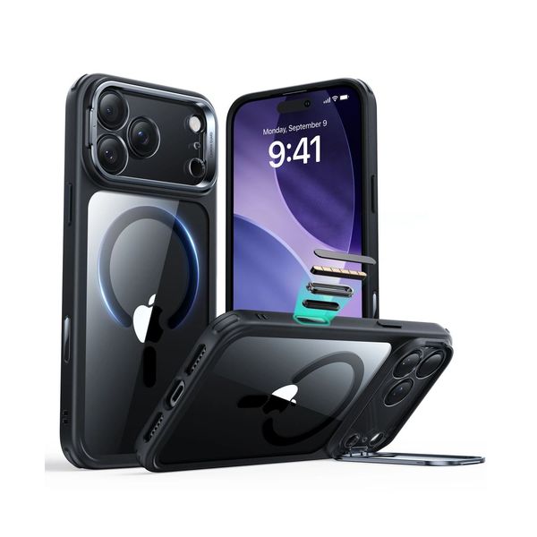 ESR Classic Hybrid Kickstand MagSafe Apple iPhone 17 Pro Max Clear/black