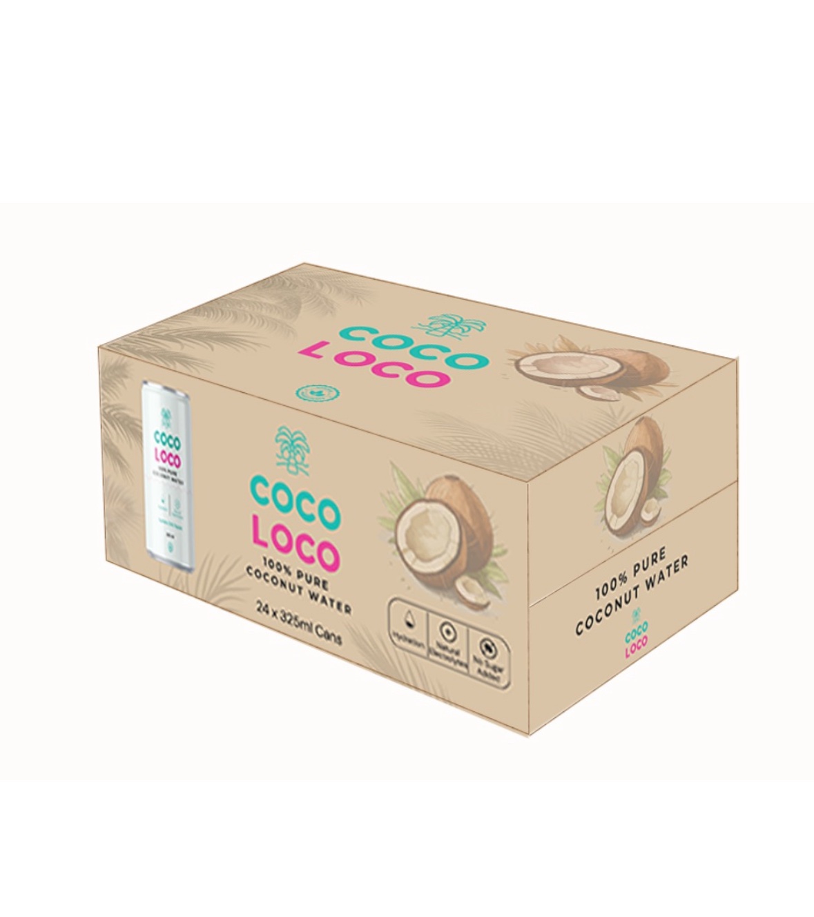 COCO LOCO COCONUT WATER 24X325ML