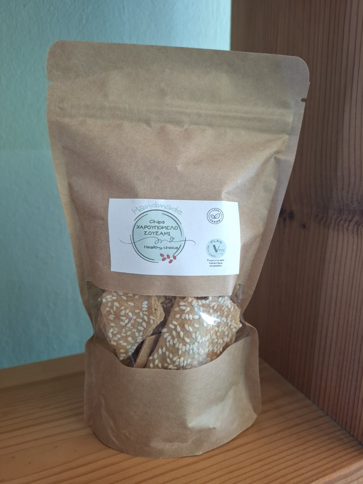 Chips carob syrup-sesame - 80 gr. / 180 gr.- Breadsticks