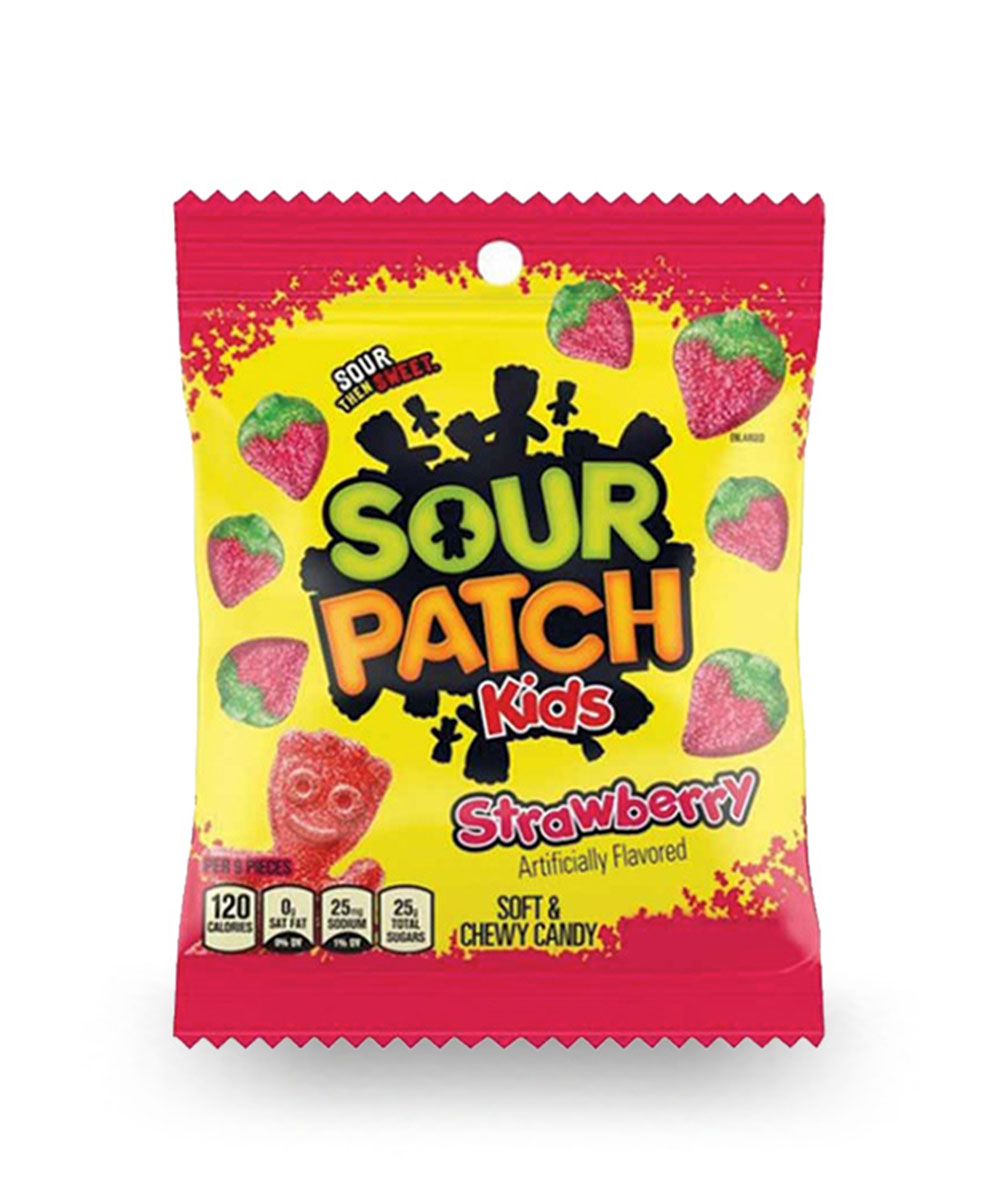 Sour Patch Kids Strawberry Peg Bag 3.6oz (102g)